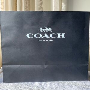 Coach New York Black Medium paper Bag